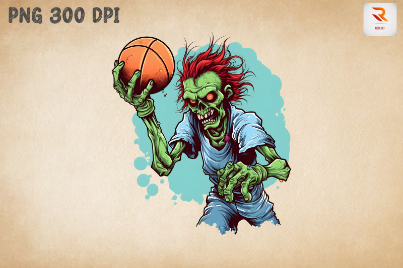 zombie-loves-basketball-clipart-bundle