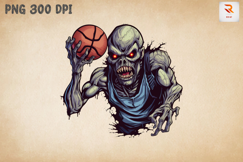 zombie-loves-basketball-clipart-bundle