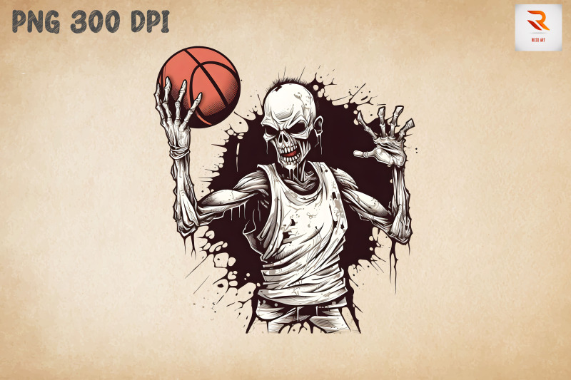 zombie-loves-basketball-clipart-bundle