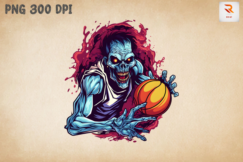 zombie-loves-basketball-clipart-bundle