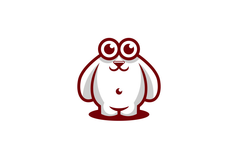 big-eyes-rabbit-logo-vector-design-template