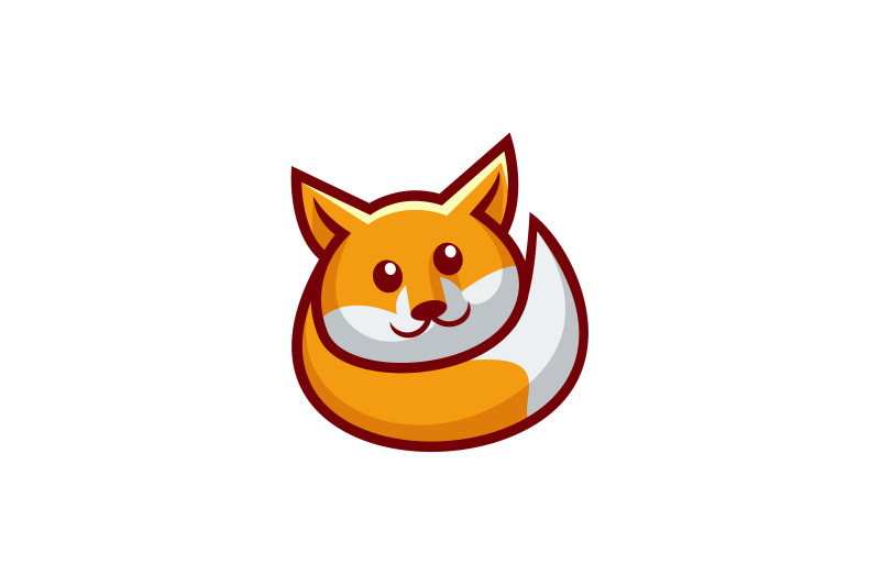 cute-little-fox-cartoon-logo-vector-design-template