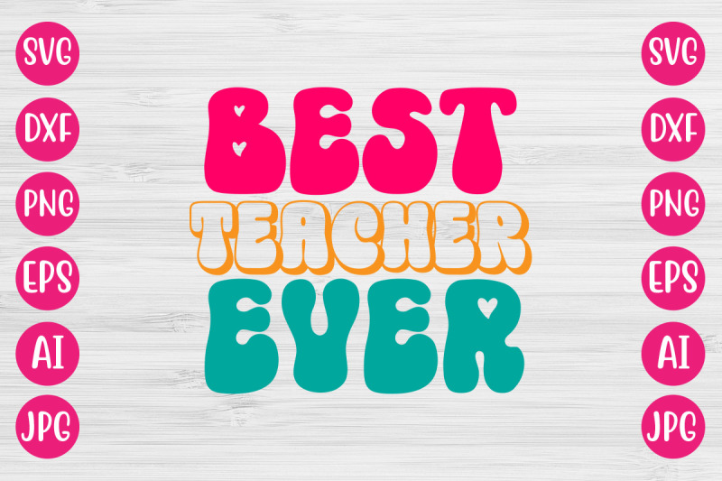 best-teacher-ever-retro-design