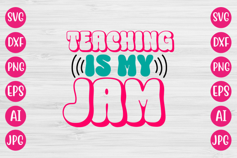 teaching-is-my-jam-retro-design
