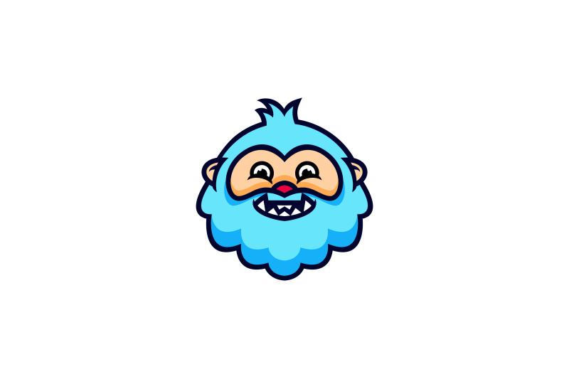 smiling-yeti-logo-vector-design-template