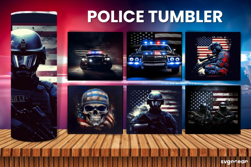 police-tumbler-wrap-20-oz-sublimation