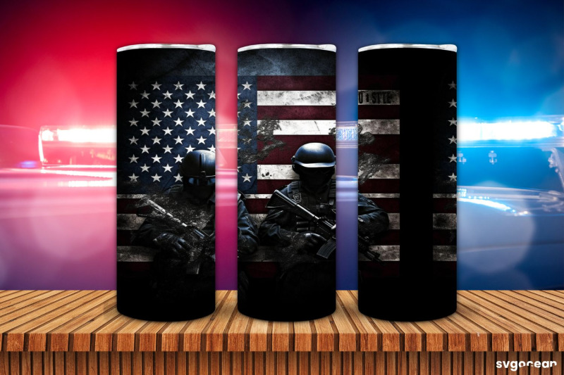 police-tumbler-wrap-20-oz-sublimation