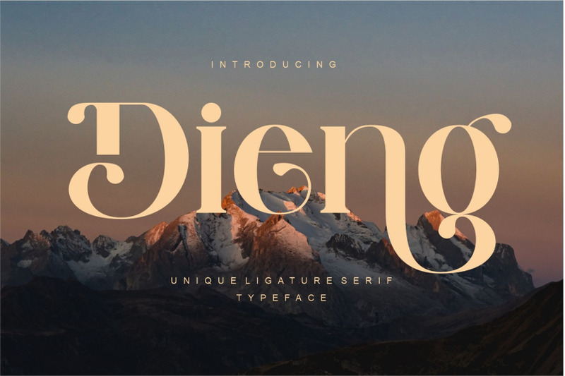 dieng-unique-ligature-serif-typeface