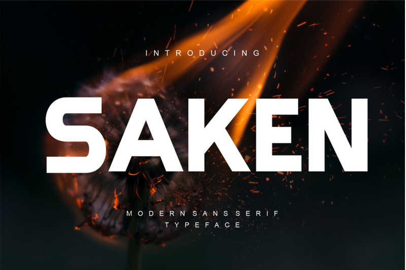 saken-modern-sans-serif-typeface