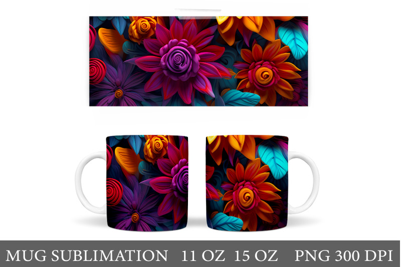 3d-flowers-mug-design-3d-flowers-mug-wrap-sublimation