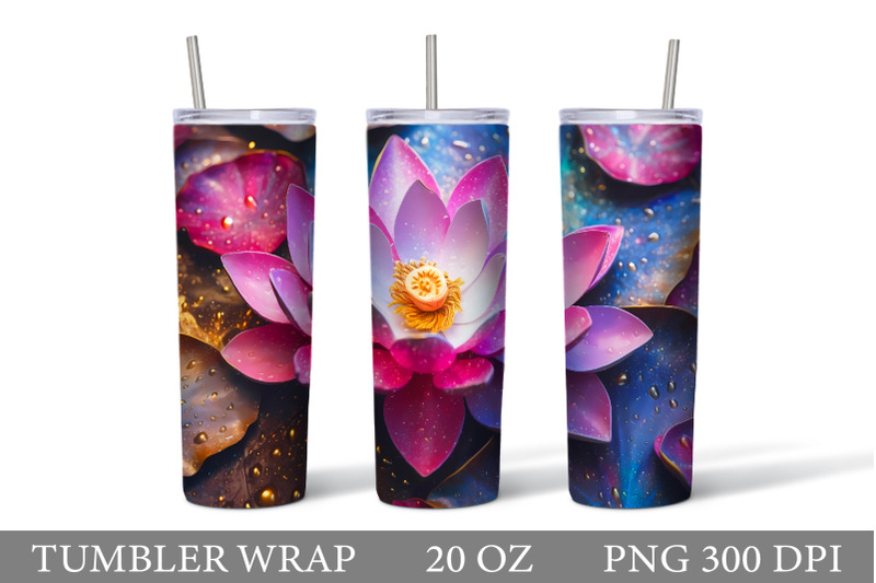 lotus-tumbler-design-lotus-flowers-tumbler-sublimation