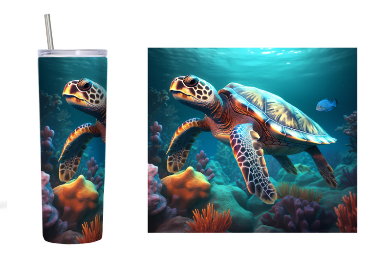 3d-turtle-tumbler-wrap-design-3d-turtle-tumbler-sublimation
