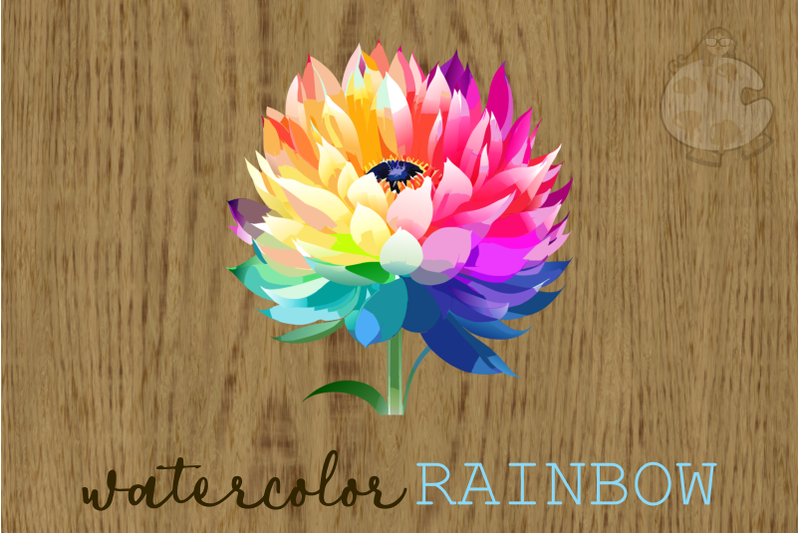 vibrant-rainbow-flowers-floral-clipart-collection