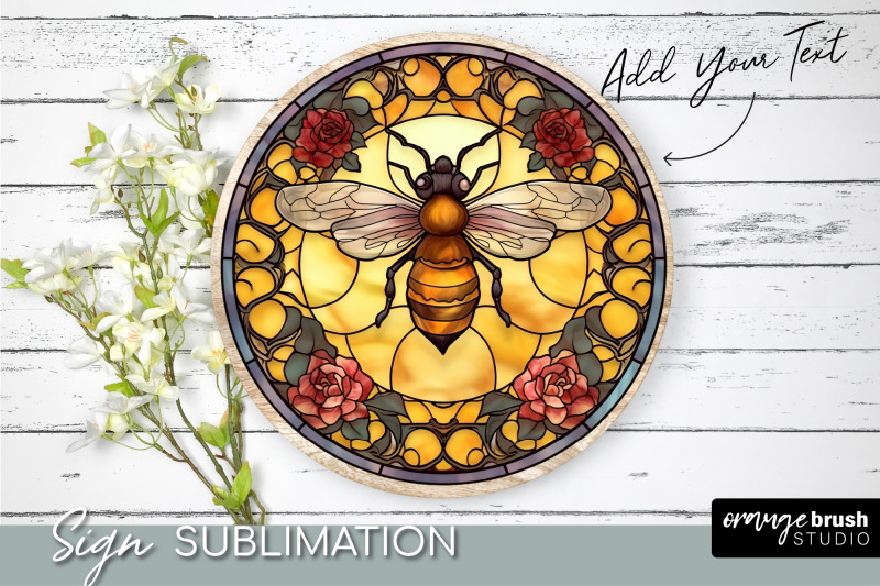 honey-bee-round-background-png-stained-glass-sublimation