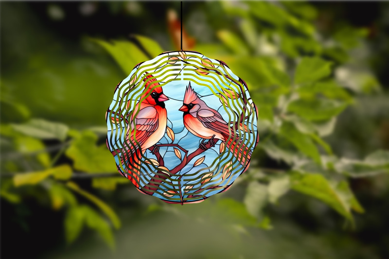 stained-glass-cardinal-wind-spinner-sublimation-bundle