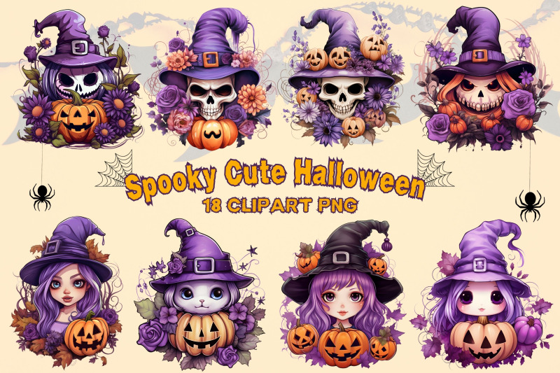 spooky-cute-halloween-sublimation-clipart