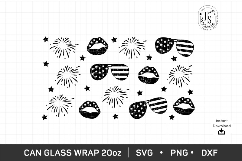 20oz-4th-of-july-can-glass-svg-sunglasses-libbey-full-wrap