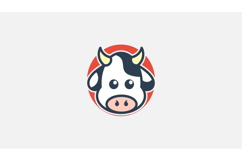 cow-face-logo-vector-design-template