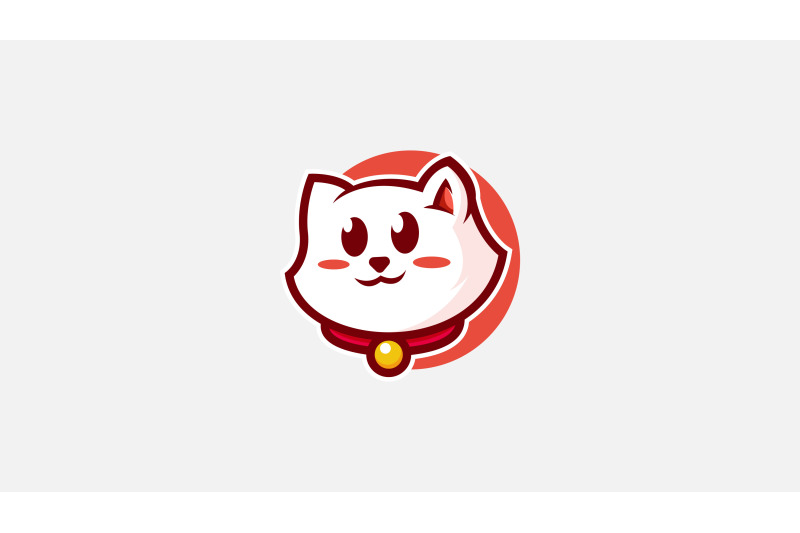 cute-cat-face-logo-vector-design-template