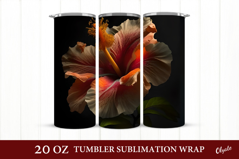 hibiscus-tumbler-sublimation-flower-tumbler-wrap