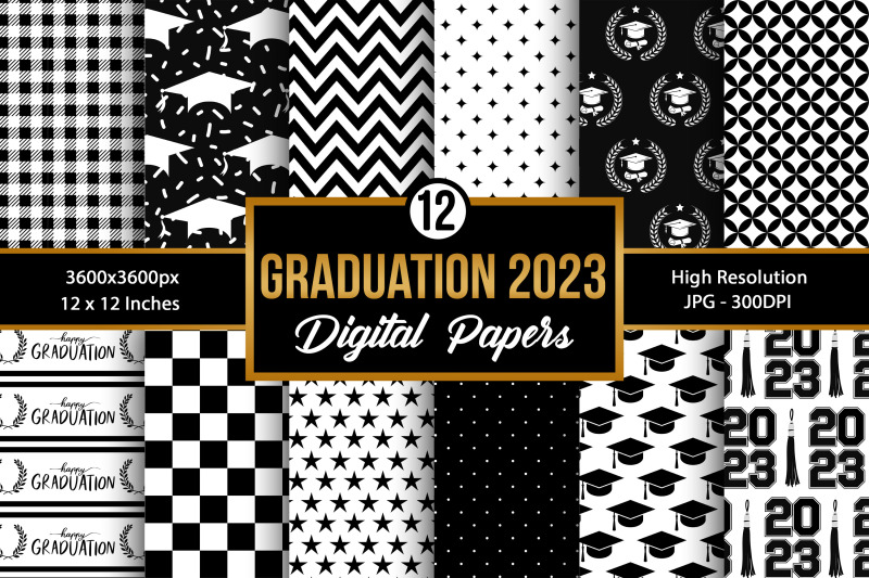 happy-graduation-2023-digital-paper-patterns