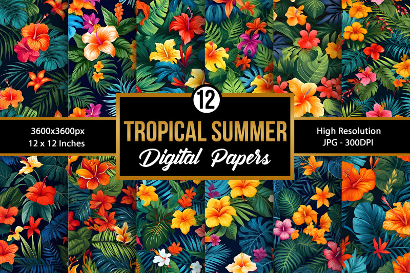 tropical-summer-flowers-pattern-digital-papers