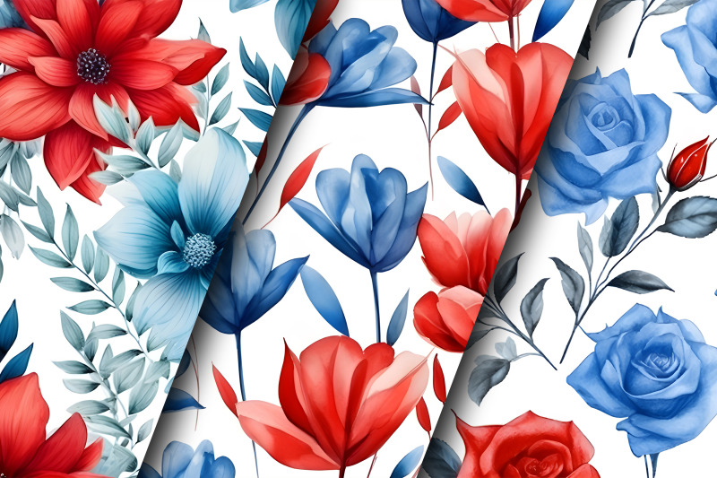 red-and-blue-watercolor-flowers-backgrounds