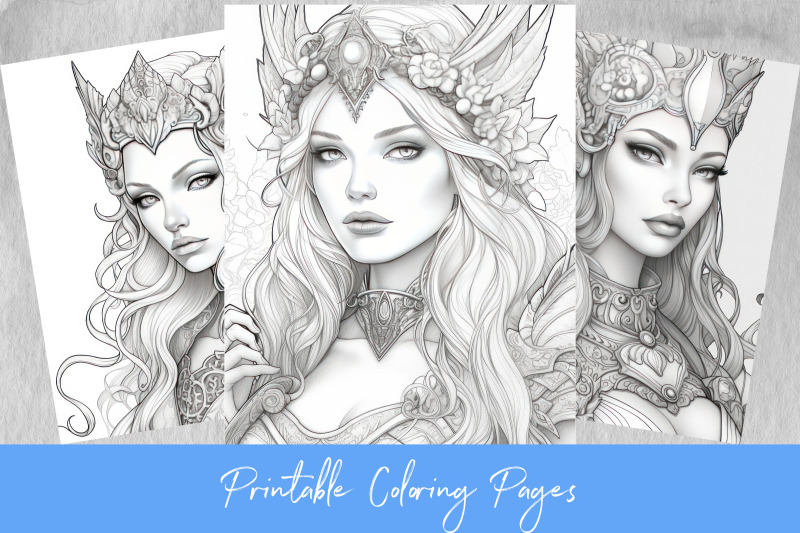 queen-elf-woman-coloring-pages