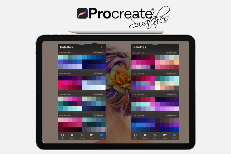 cute-girly-hair-swatches-for-procreate
