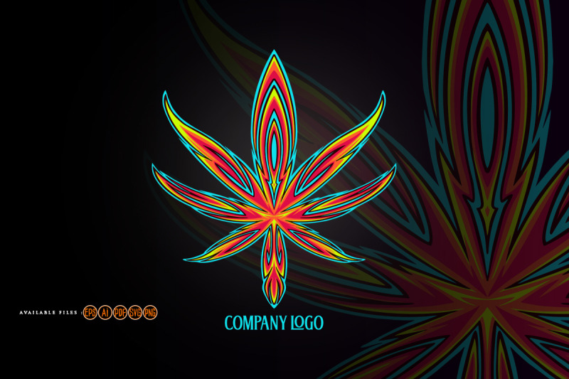 tribal-pinstripe-ornament-cannabis-leaf-artistry