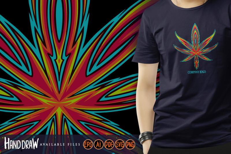 tribal-pinstripe-ornament-cannabis-leaf-artistry