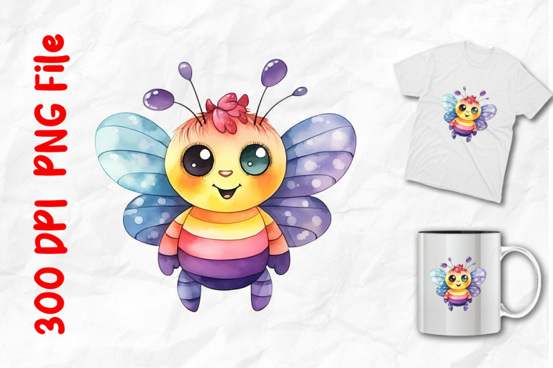 cute-rainbow-bee