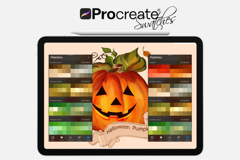 halloween-pumpkin-swatches-for-procreate