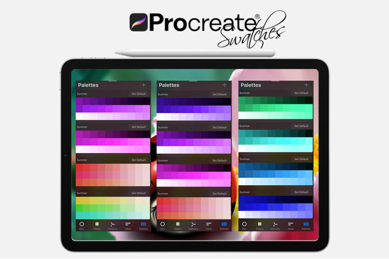 summer-swatches-for-procreate