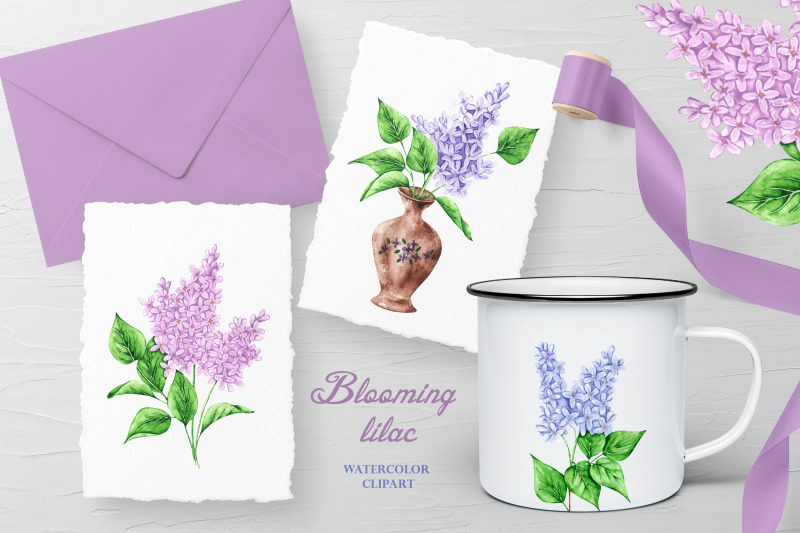 blooming-lilac-watercolor-clipart-spring-flower-lilac-bouquet