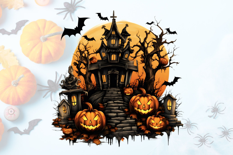 halloween-house-clipart-sublimation