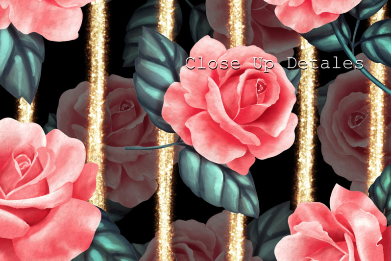 red-roses-with-gold-seamless-patterns