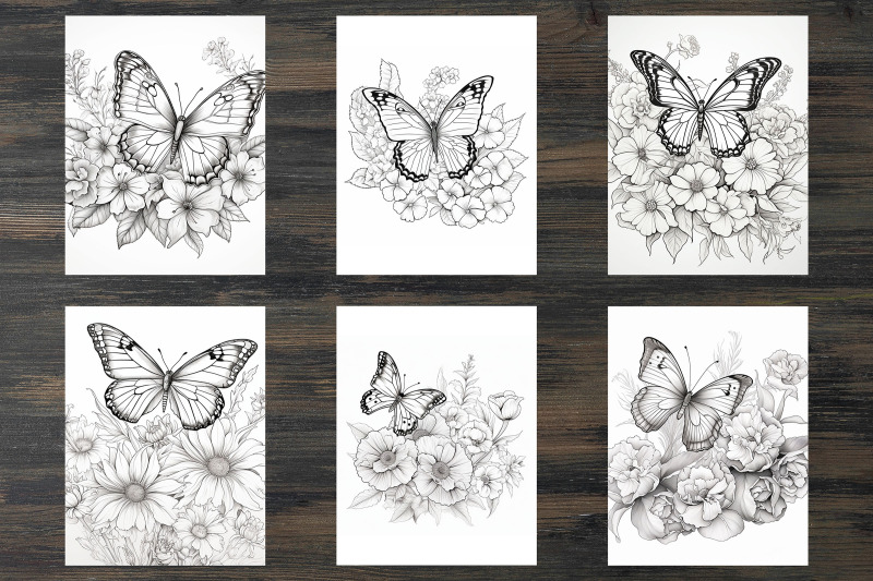 butterfly-and-flowers-coloring-pages