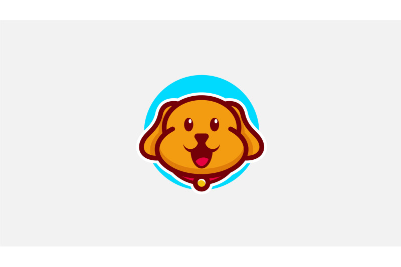 cute-happy-dog-face-logo-vector-design-template