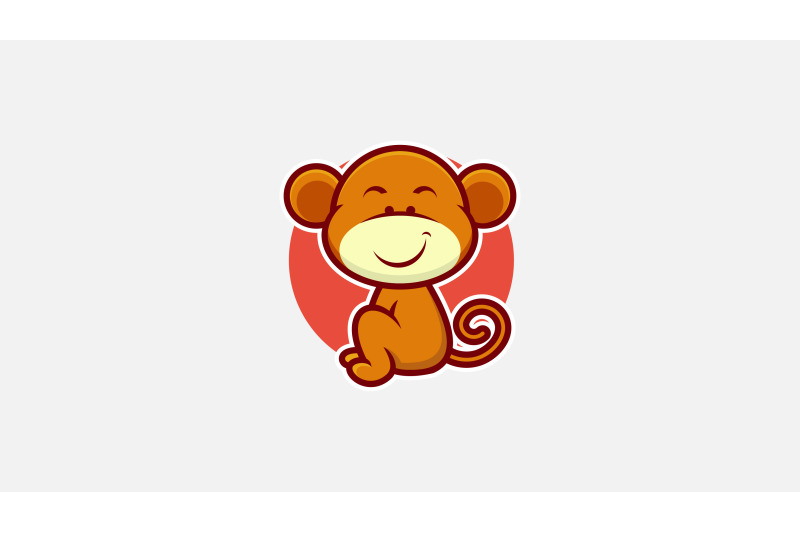 cute-monkey-logo-vector-design-template