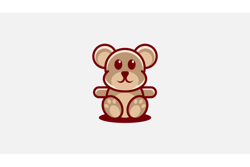 cute-teddy-bear-logo-vector-design-template