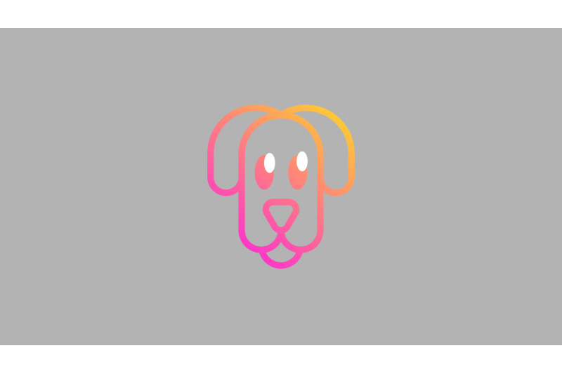 dog-face-line-art-logo-vector-design-template