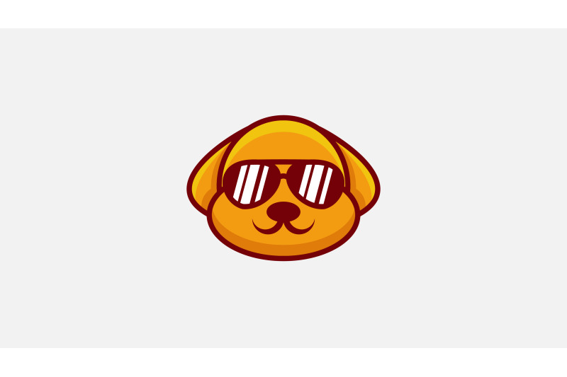 dog-with-glasses-logo-vector-design-template