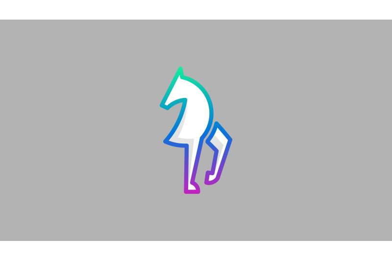 horse-body-line-art-logo-vector-design-template