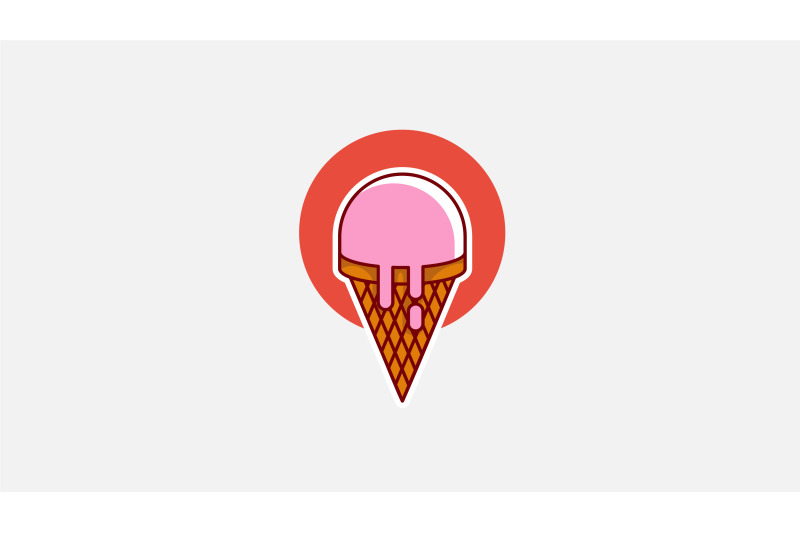 icecream-cone-logo-vector-design-template