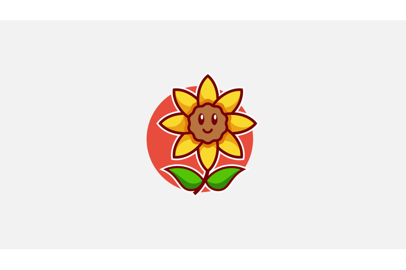 sunflower-logo-vector-design-template