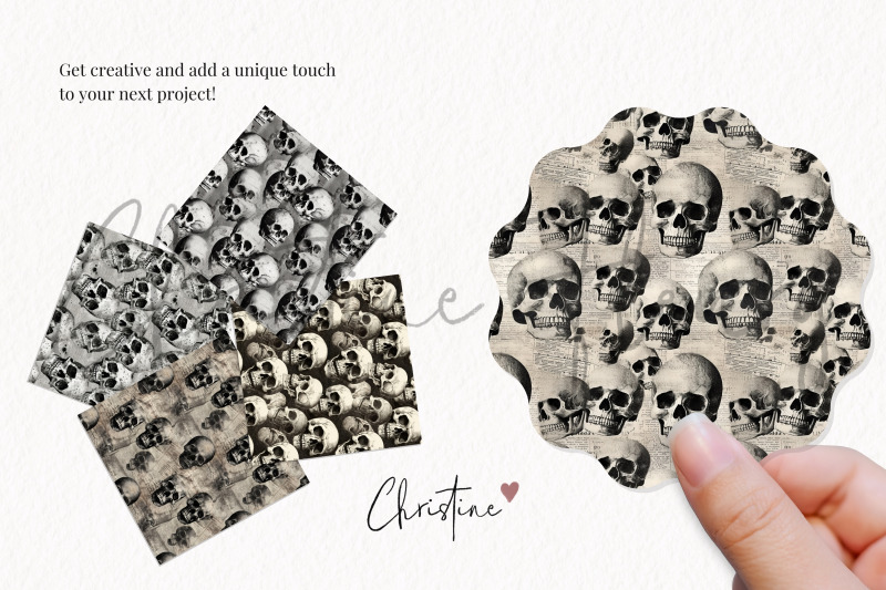 seamless-vintage-skulls-digital-paper