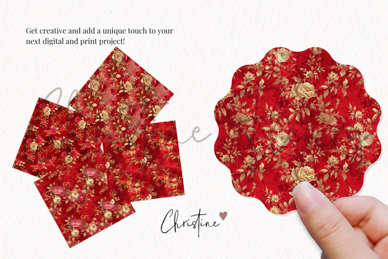 red-antique-romance-paper-mini-pack
