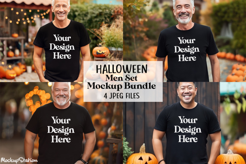halloween-men-black-t-shirt-mockup-bundle-man-fall-tee-mock-up