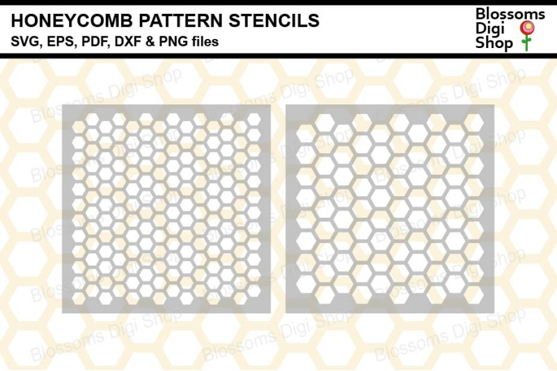 honeycomb-pattern-stencils-svg-eps-pdf-dxf-amp-png-files